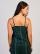HARLOW PLAID TANK TOP - FOREST