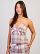 HARLOW PLAID TANK TOP - PINK