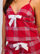 HARLOW PLAID TANK TOP - RED/WHITE