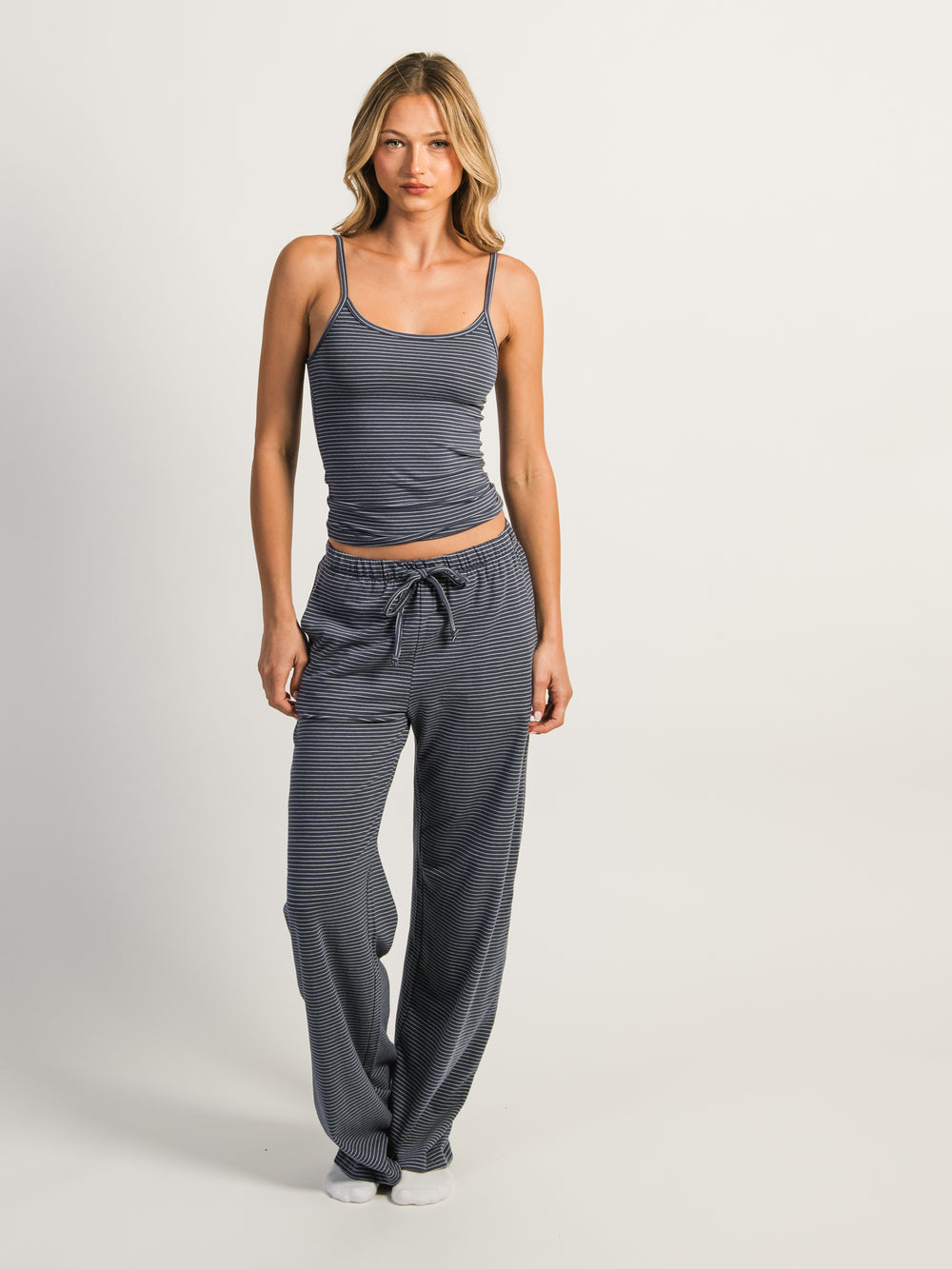 HARLOW BRIAR STRIPED TANK - INDIGO