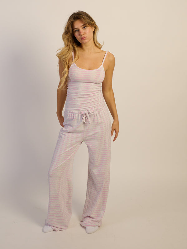 HARLOW BRIAR TANK-STRIPE - GRIS CHINÉ