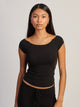 HARLOW PENNY TEE - BLACK