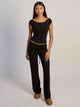 HARLOW PENNY TEE - BLACK