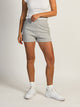 HARLOW HARLOW HEIDI FLEECE MELANGE SHORT - HEATHER GREY - Boathouse