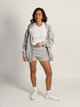 HARLOW HARLOW HEIDI FLEECE MELANGE SHORT - HEATHER GREY - Boathouse