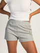 HARLOW HARLOW HEIDI FLEECE MELANGE SHORT - HEATHER GREY - Boathouse