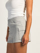 HARLOW HARLOW HEIDI FLEECE MELANGE SHORT - HEATHER GREY - Boathouse