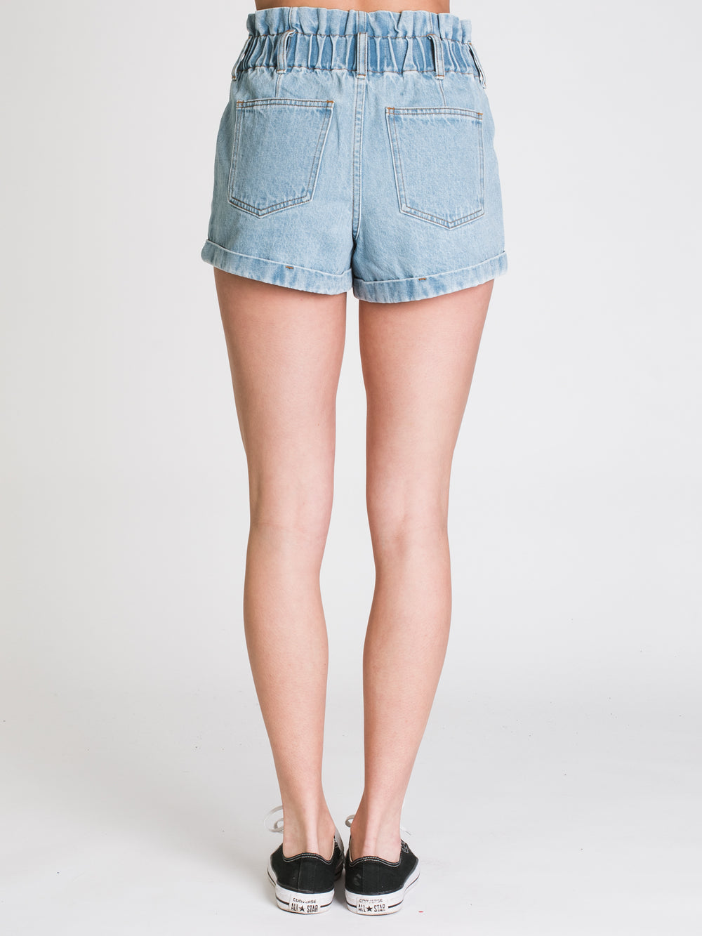 HARLOW PAPERBAG DENIM SHORT - CLEARANCE