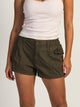 HARLOW HARLOW LOW RISE CARGO SHORT - ARMY GREEN - Boathouse