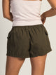 HARLOW HARLOW LOW RISE CARGO SHORT - ARMY GREEN - Boathouse