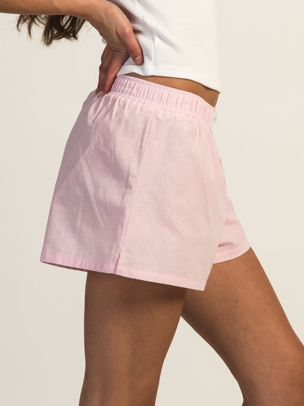 HARLOW TAYLOR BOXER SHORT - BABY PINK