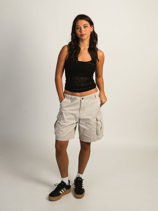 HARLOW BAGGY CARGO SHORT - TAUPE