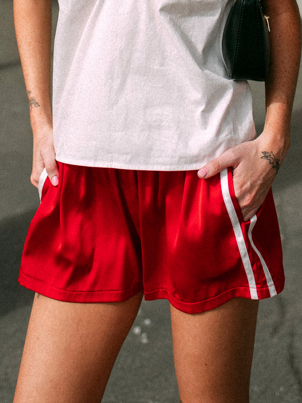 HARLOW SPICE SHORT - RED