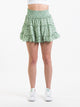 HARLOW HARLOW SHIRRED TIERED PRINT SKIRT - CLEARANCE - Boathouse