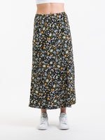 HARLOW MIDI SLIT SKIRT - CLEARANCE