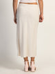 HARLOW HARLOW MIDI SLIT SKIRT - CREAM - Boathouse