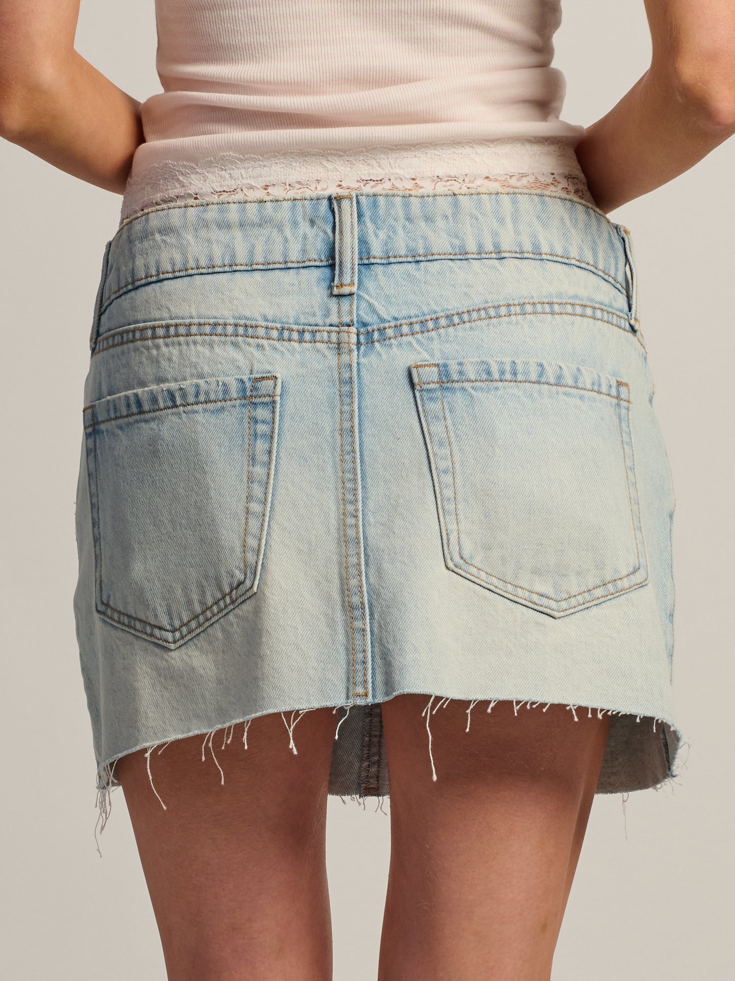 HARLOW DAISY DENIM SKORT