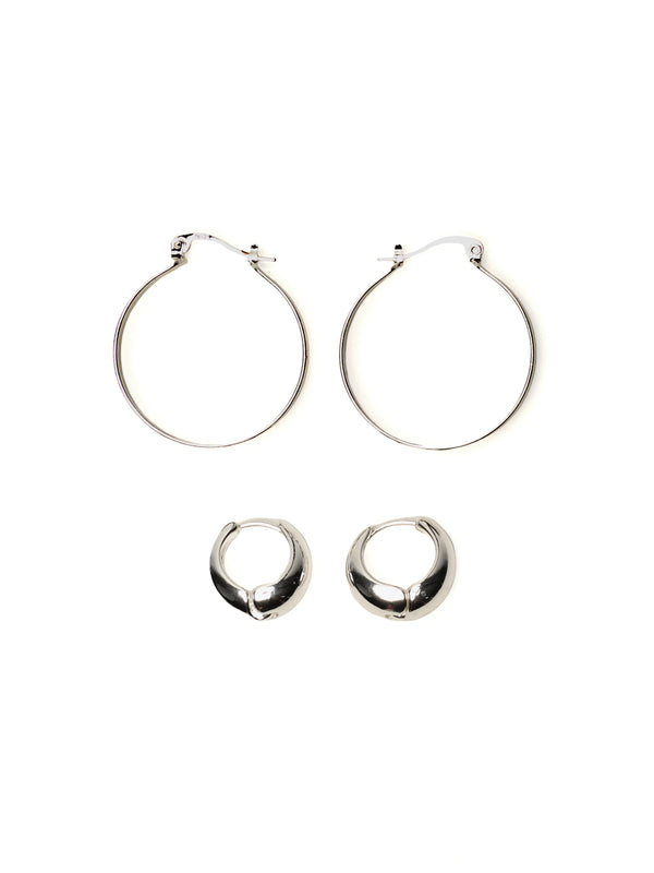 HARLOW LANA HOOPS - SILVER