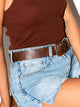 HARLOW HARLOW CLASSIC BELT - BROWN - Boathouse