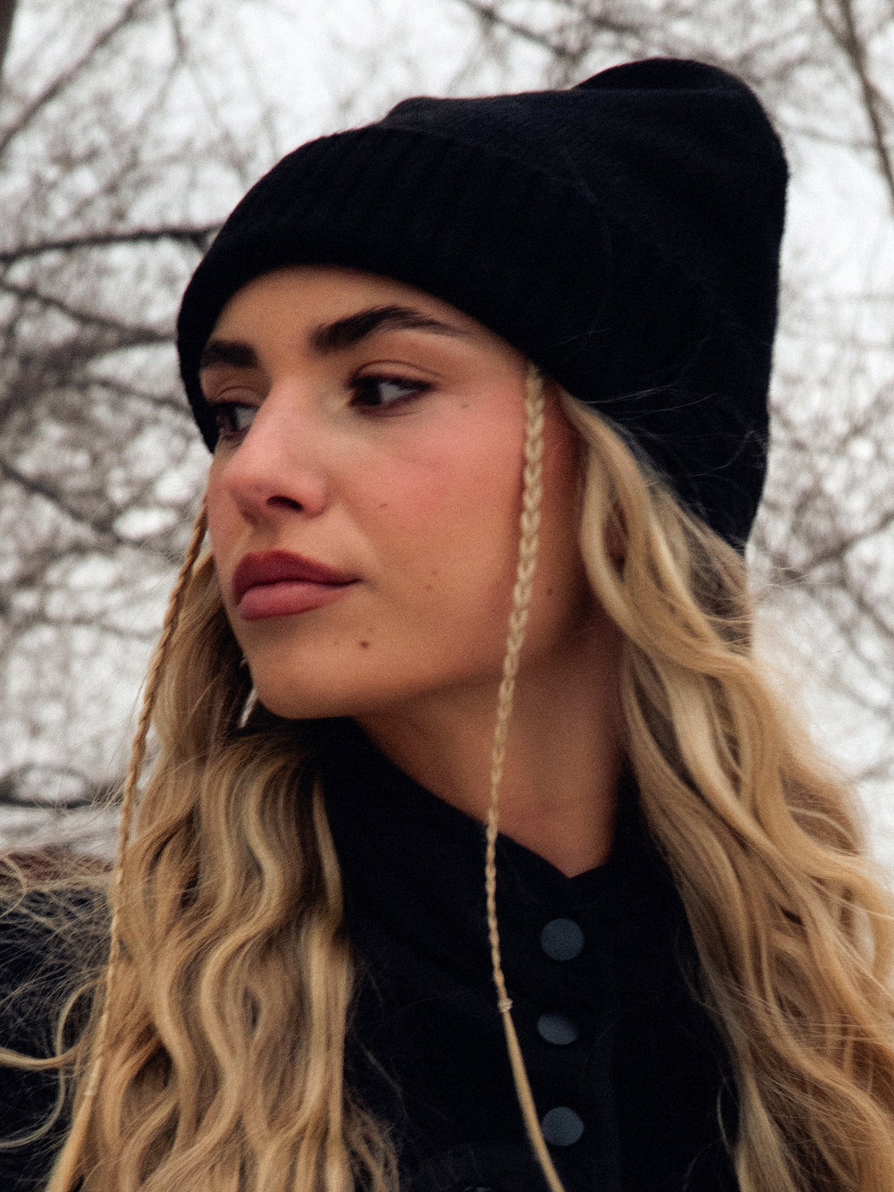 HARLOW CLOUD BEANIE - BLACK - CLEARANCE