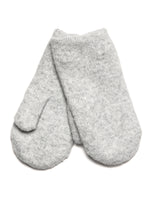 HARLOW CLASSIC KNIT MITTENS - HEATHER GREY
