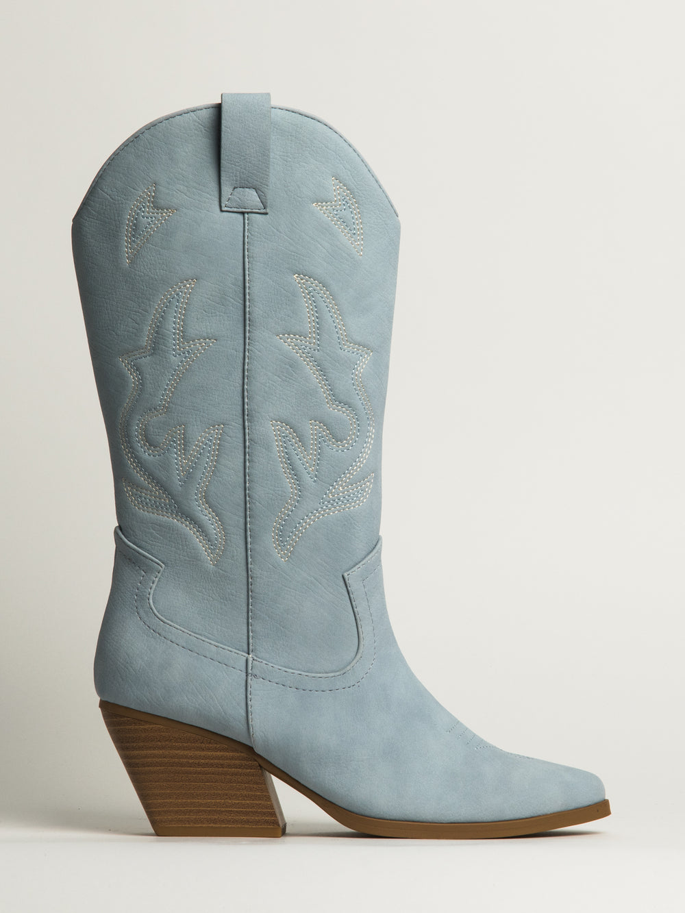 WOMENS HARLOW STASSIE COWBOY BOOTS -LIGHT BLUE