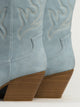 HARLOW WOMENS HARLOW STASSIE COWBOY BOOTS -LIGHT BLUE - Boathouse