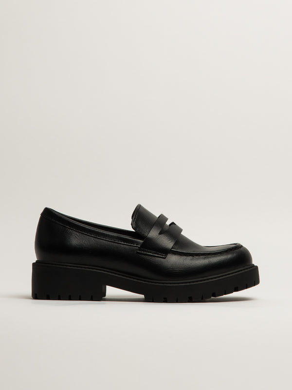 WOMENS HARLOW PENNY LOAFER - BLACK