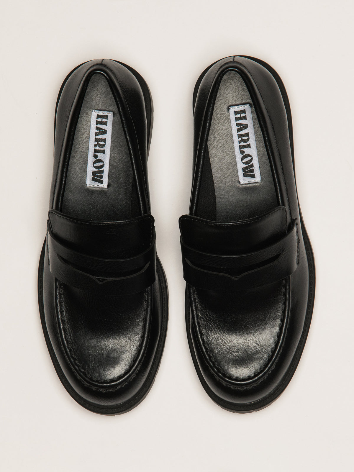 WOMENS HARLOW PENNY LOAFER - BLACK