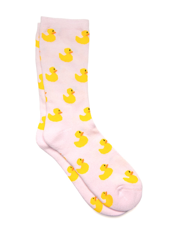 DUCK PRINT SOCK - PINK