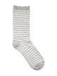 HARLOW STRIPE SOCK - GREY/WHITE - Boathouse