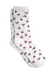 HARLOW MINI CHERRY PRINT SOCK - WHITE