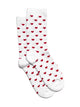 HEART PRINT SOCKS - WHITE