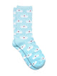 HARLOW SWAN PRINT SOCKS - BLUE - Boathouse