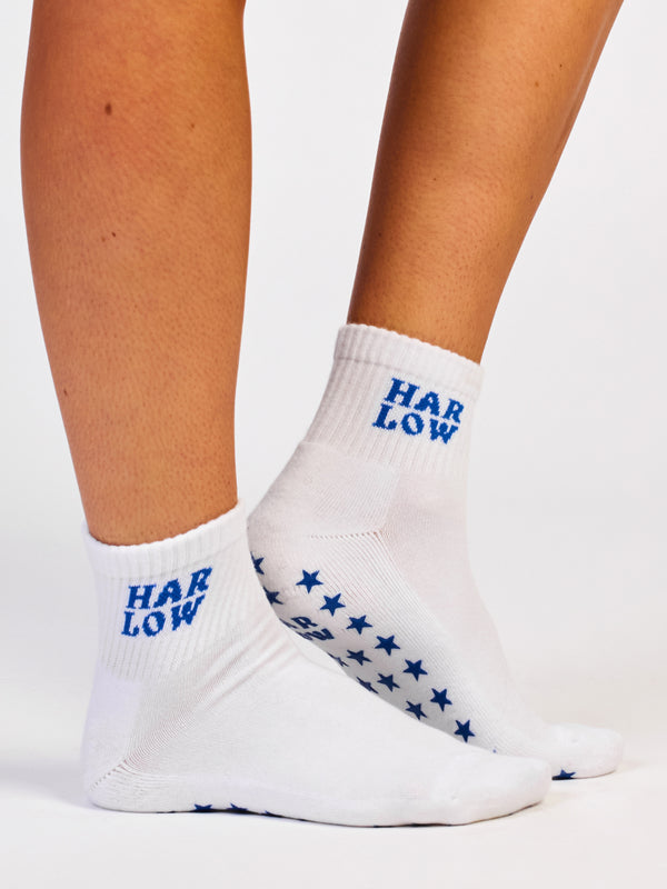 HARLOW PILATES SOCK - COBALT