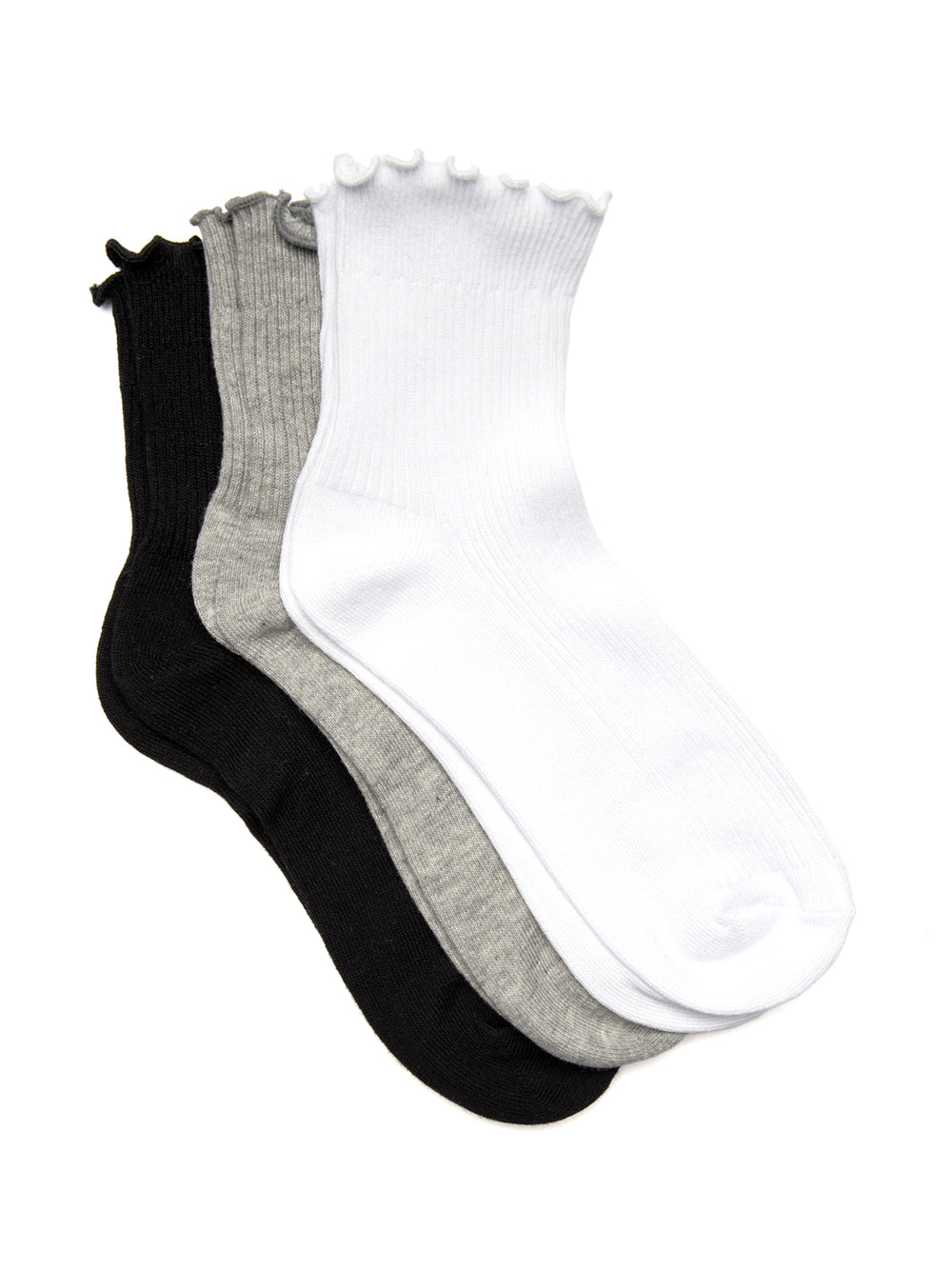 3 PACK RUFFLE SOCK - MULTI