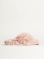 WOMENS HARLOW CROSSOVER SLIPPER - CHERRY