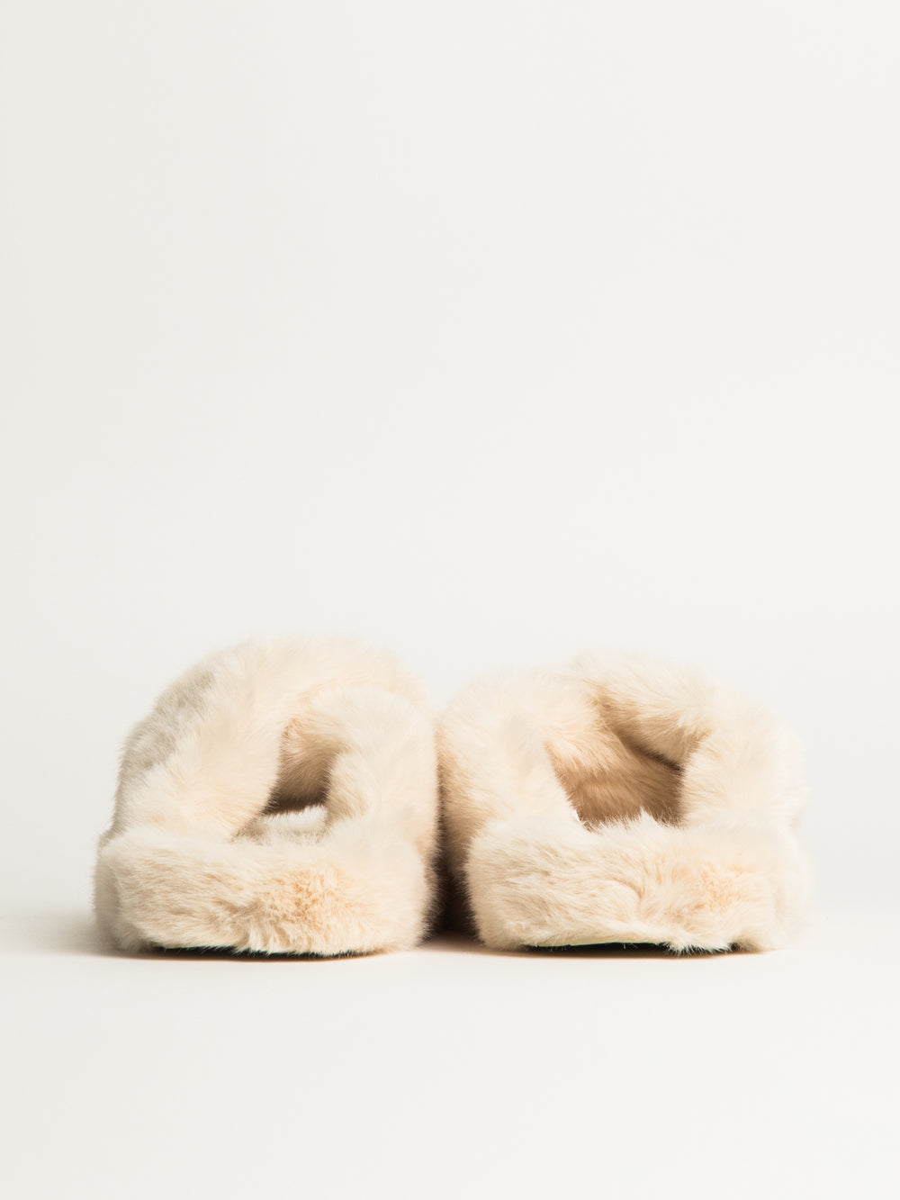 WOMENS HARLOW CROSSOVER SLIPPER - CREME