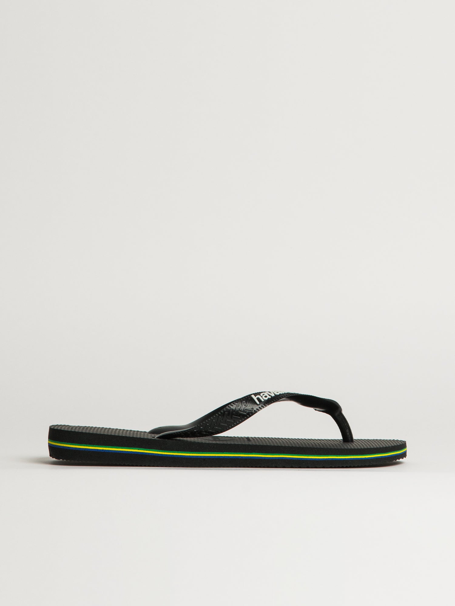 WOMENS HAVAIANAS BRASIL LOGO - BLACK