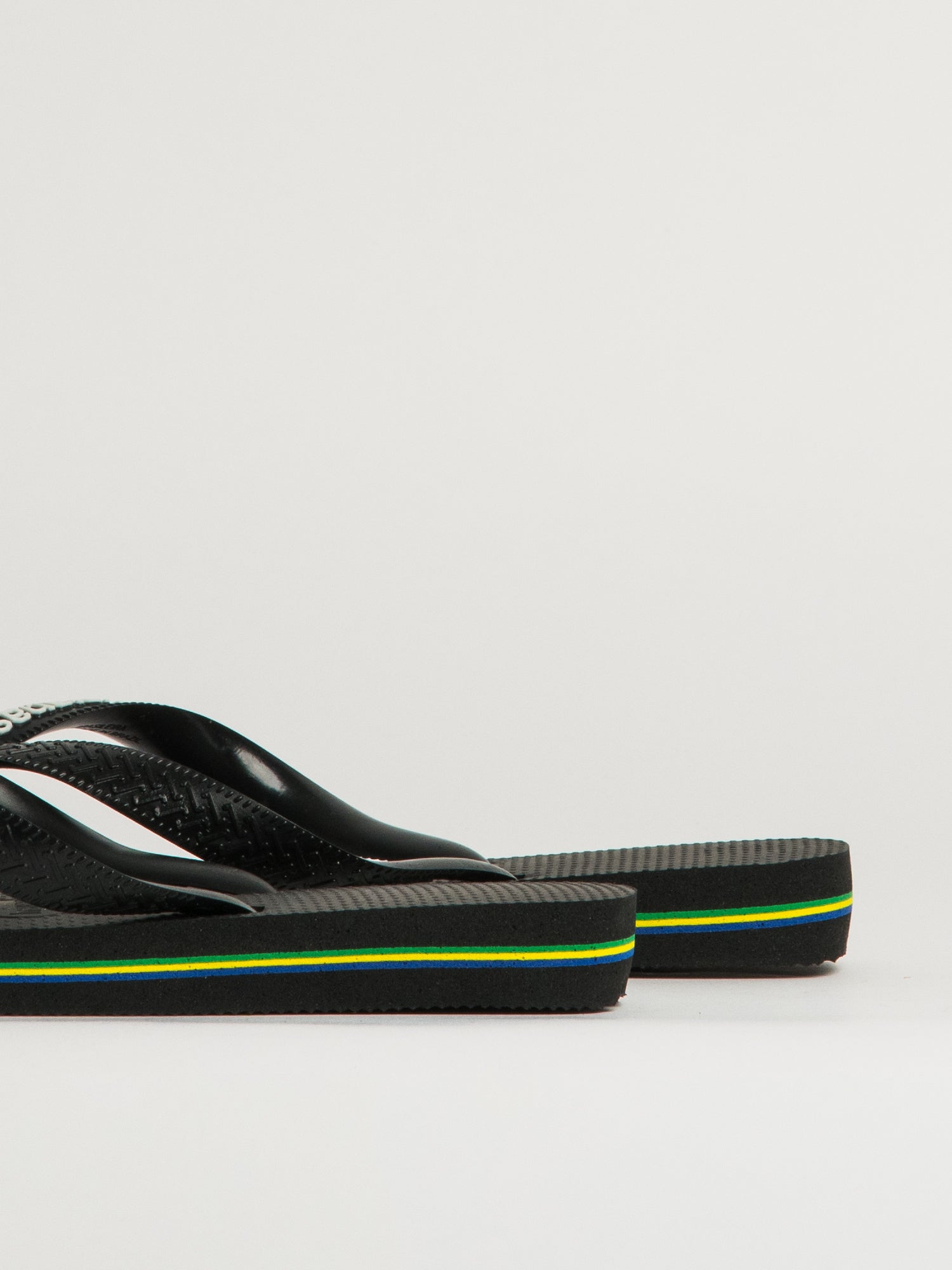 WOMENS HAVAIANAS BRASIL LOGO - BLACK
