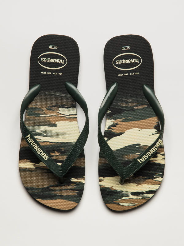 MENS HAVAIANAS TOP CAMO - GREEN