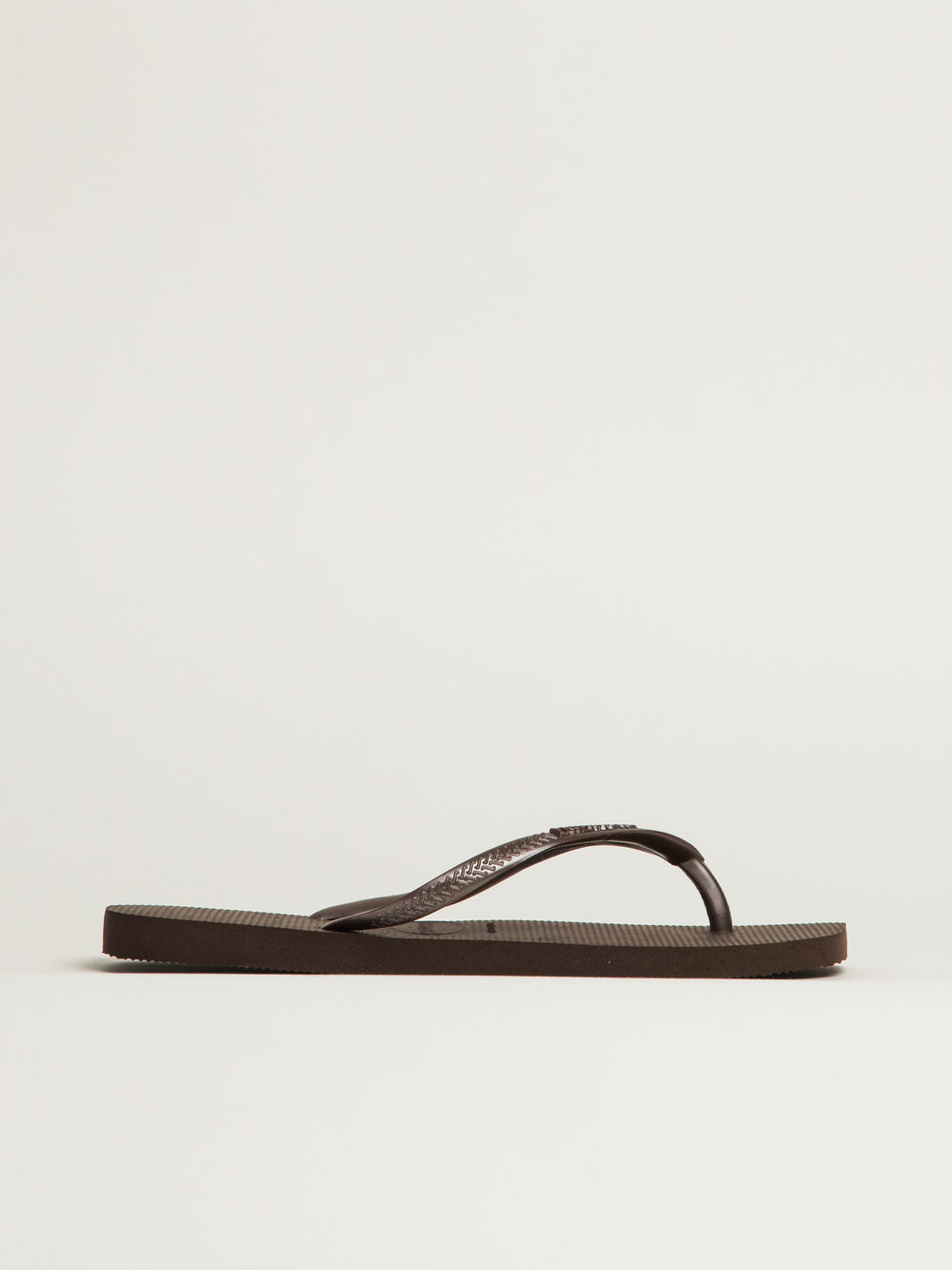 WOMENS HAVAIANAS SLIM SQUARE SANDALS - DARK BROWN
