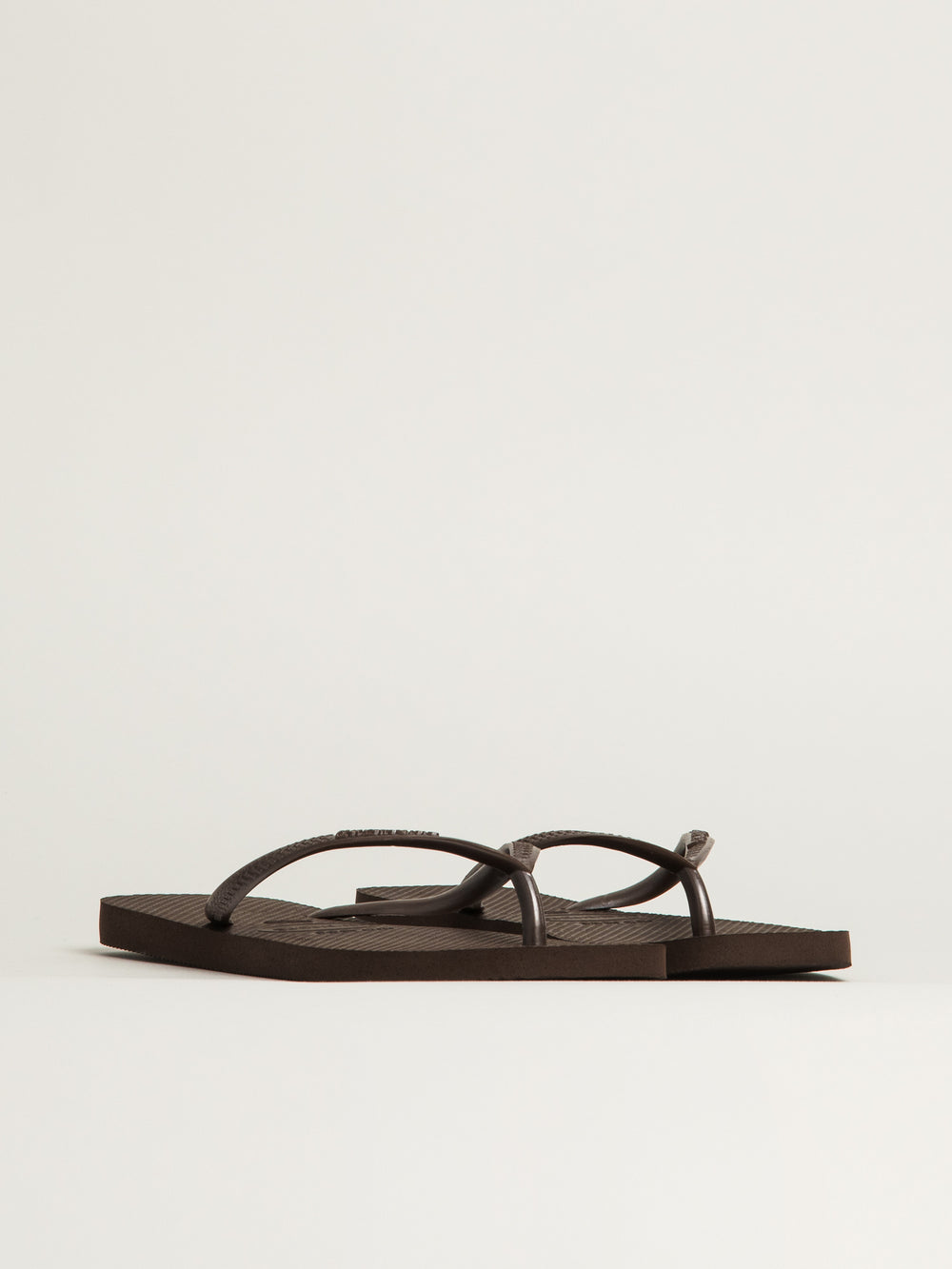 WOMENS HAVAIANAS SLIM SQUARE SANDALS - DARK BROWN