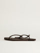 WOMENS HAVAIANAS SLIM SQUARE SANDALS - DARK BROWN