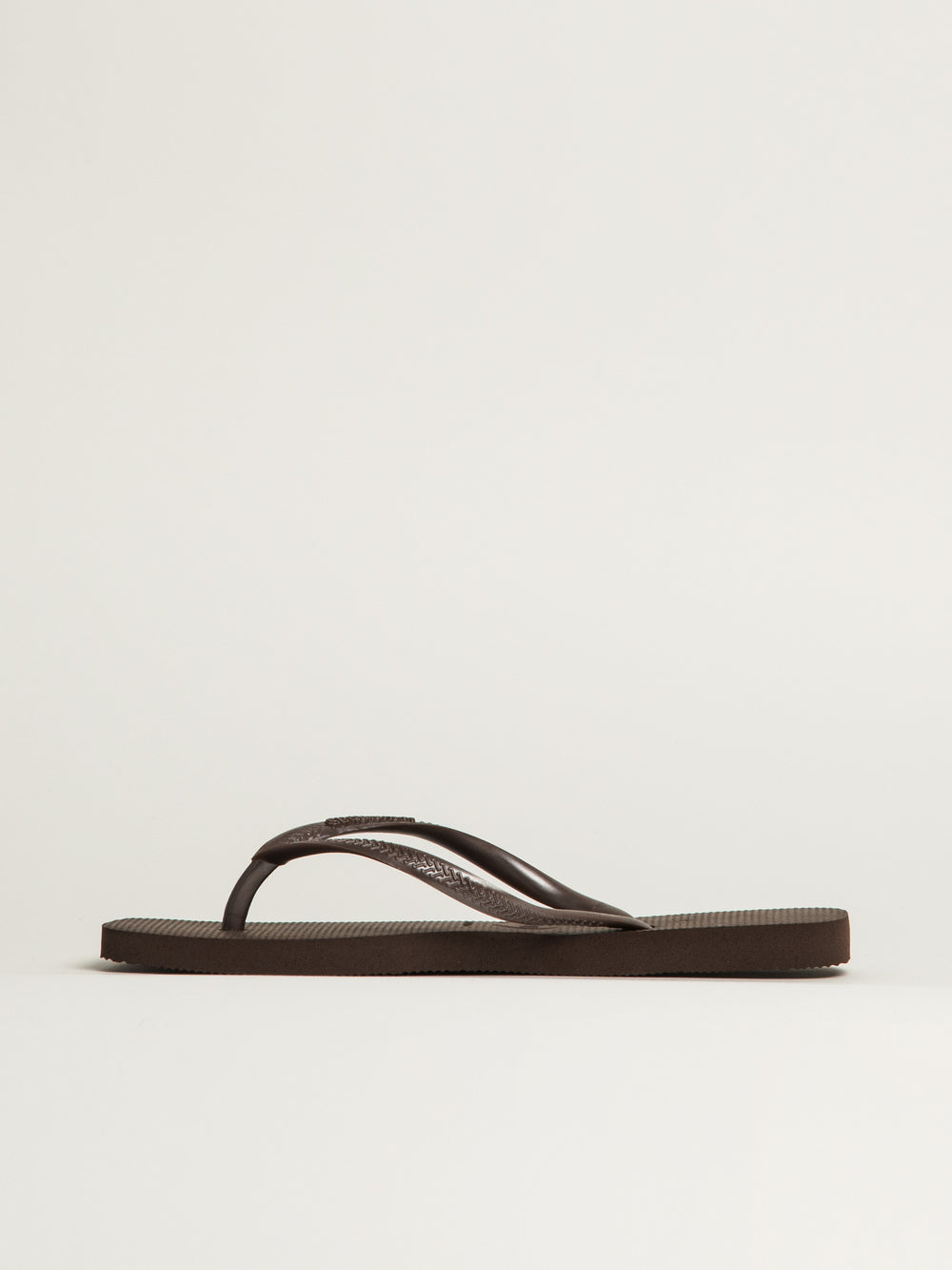 WOMENS HAVAIANAS SLIM SQUARE SANDALS - DARK BROWN