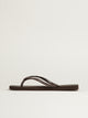 WOMENS HAVAIANAS SLIM SQUARE SANDALS - DARK BROWN