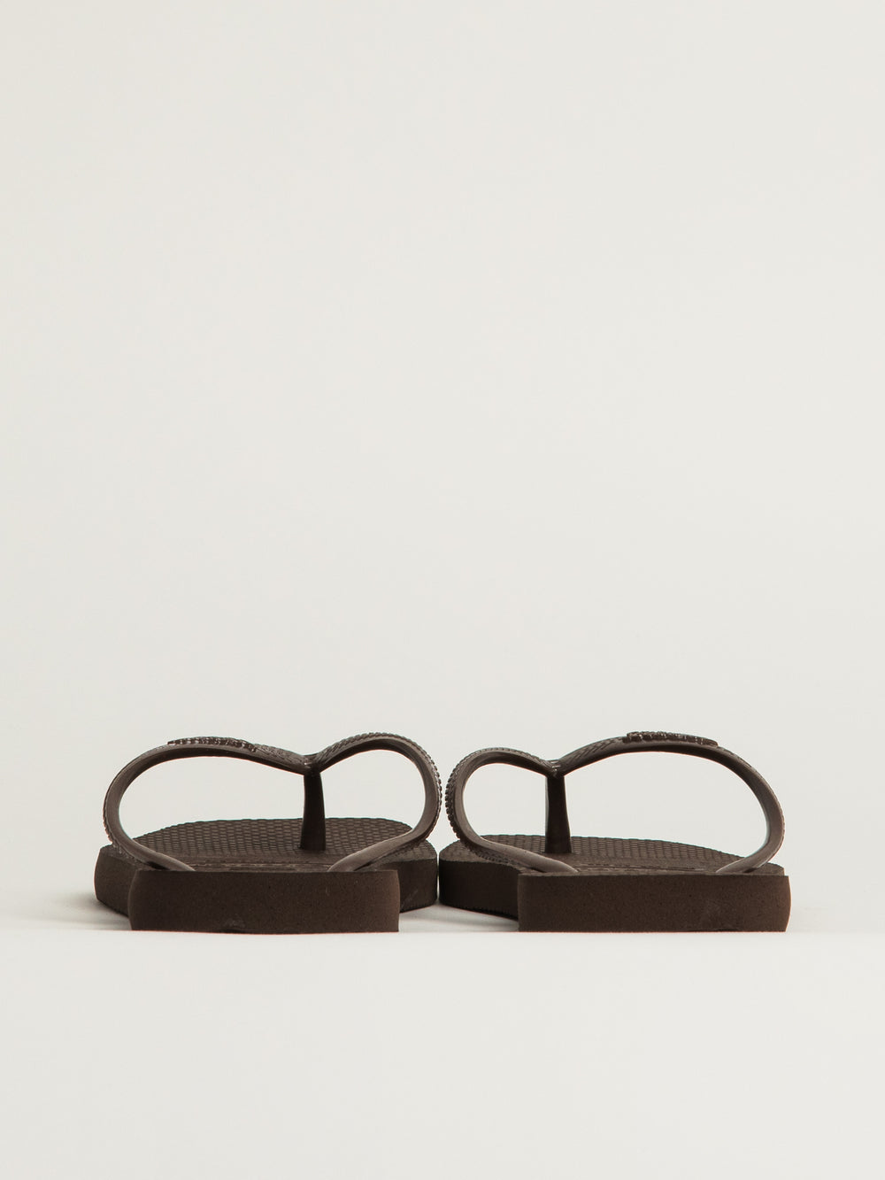 WOMENS HAVAIANAS SLIM SQUARE SANDALS - DARK BROWN