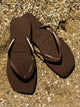 WOMENS HAVAIANAS SLIM SQUARE SANDALS - DARK BROWN