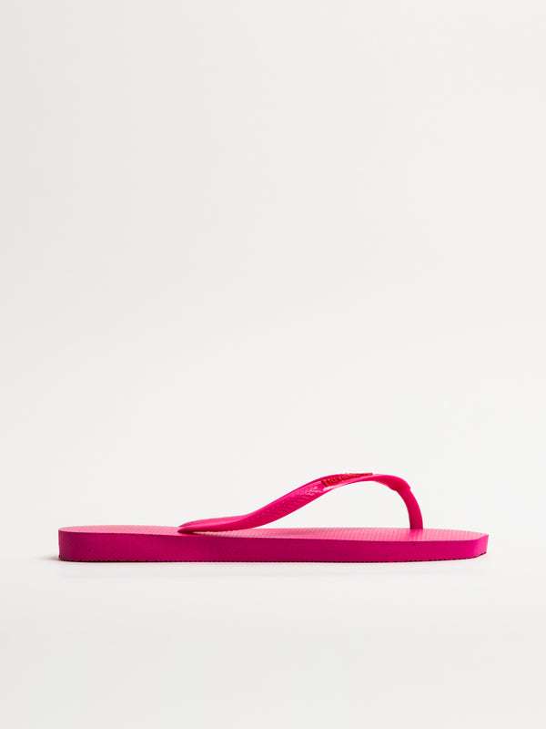 WOMENS HAVAIANAS SLIM SQUARE LOGO POP UP - ROSE