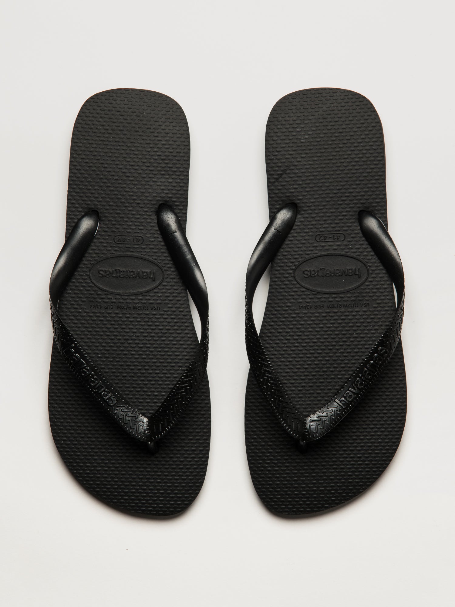 MENS HAVAIANAS TOP SANDALS - BLACK